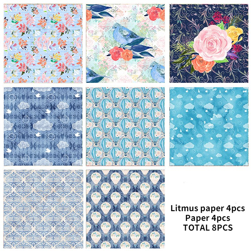 14Cm X 14Cm Chirstmas Retro Plakboek Rijstpapier Bloem Achtergrond Ambacht Diy Papier Junk Journal Scrapbooking Lakmoespapier 8 Stuks