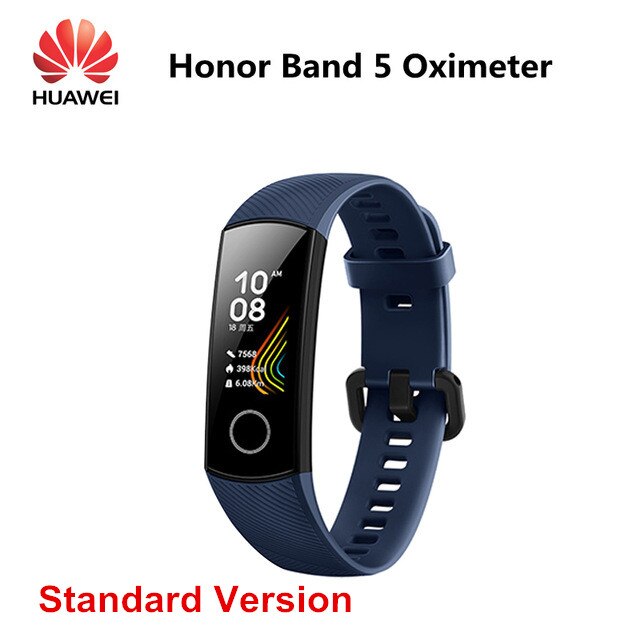 Originale Huawei Honor Fascia 5 NFC Versione Touch Screen Banda Intelligente Inseguitore di Fitness Frequenza Cardiaca di Ossigeno Nel Sangue Intelligente Banda Honor fascia 5: Blue