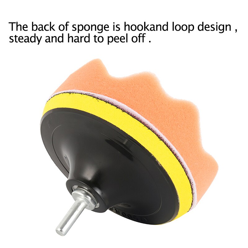 Alloyseed Auto Polijsten Spons Pads Kit 3Inch Auto Polijsten Pad Hand Tool Kit Auto Polijstmachine Spons Wiel Set Polijsten machine