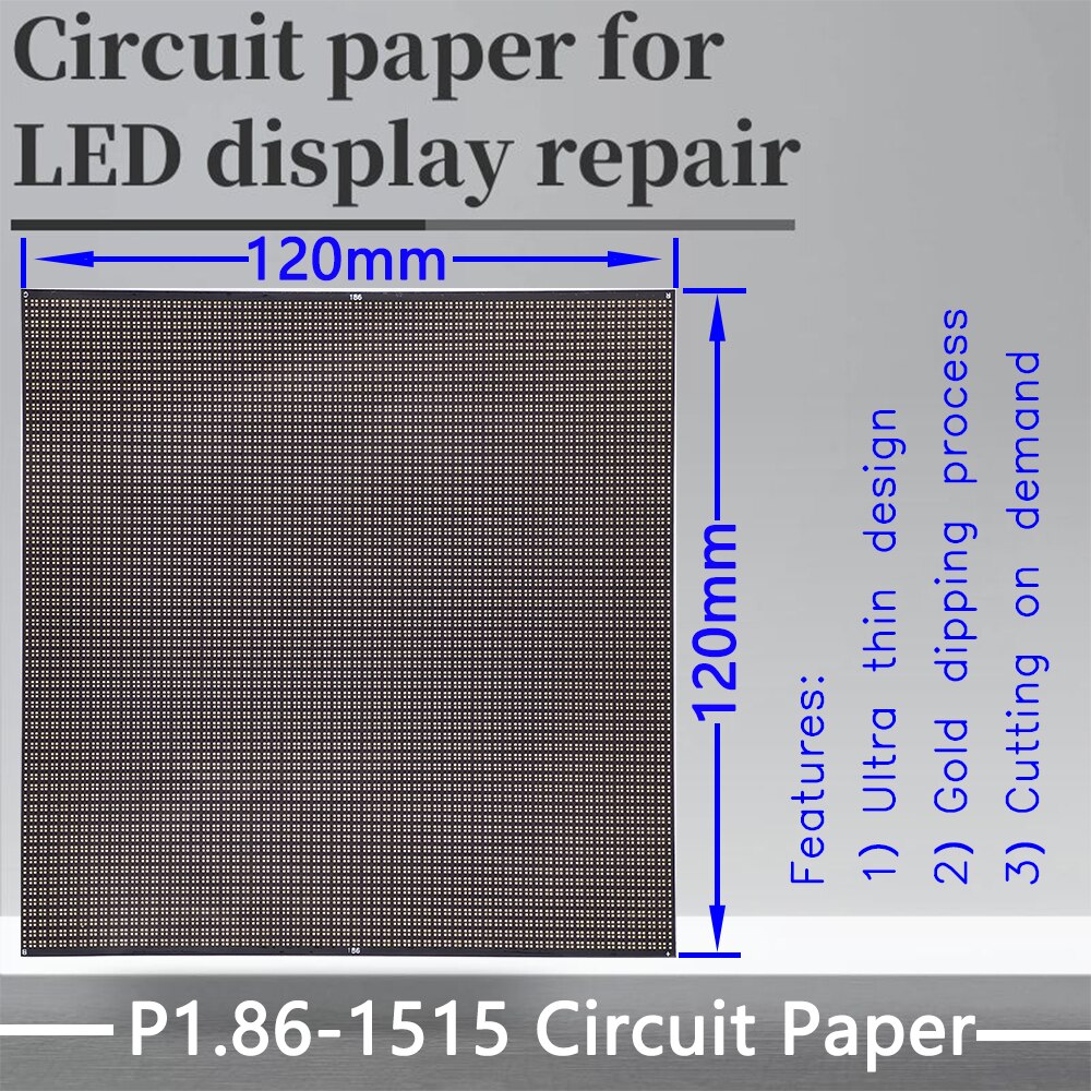 P1.8X Series Circuit Paper LED Module PCB Pad Repair P1.839-1515 80X80mm Pad Paper To Repair PCB During Installation: P1.86-1515(V)