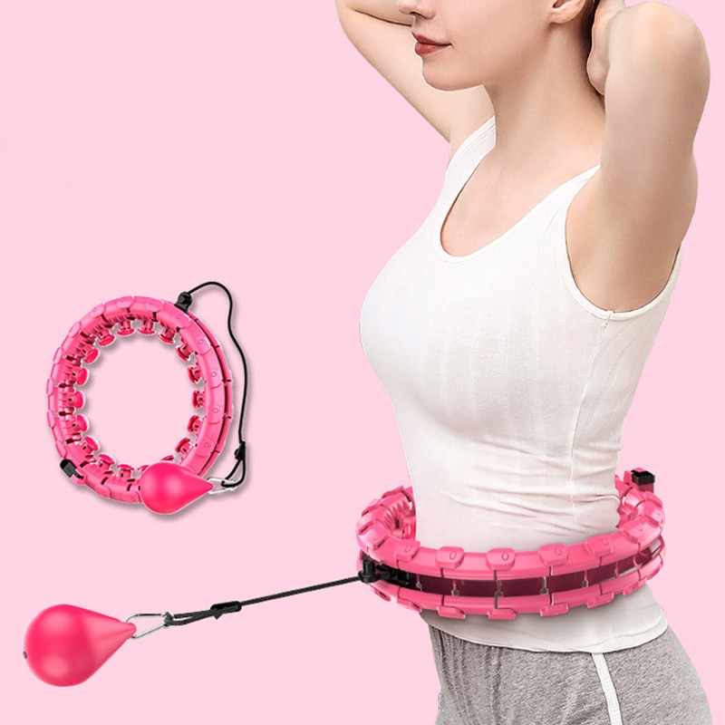 Slimme fitness sportring, verstelbare auto-spin, dunne taille, buikmassage, gewichtsverliesringen, thuistraining  xa63y