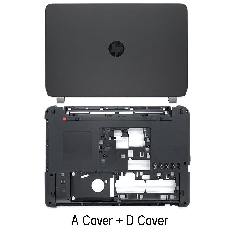 Laptop LCD Back Cover For HP Probook 450 G2 455 G2 Front Bezel Hinges Palmrest Bottom Case A B 768123-001 AP15A000100 Black: AD Cover
