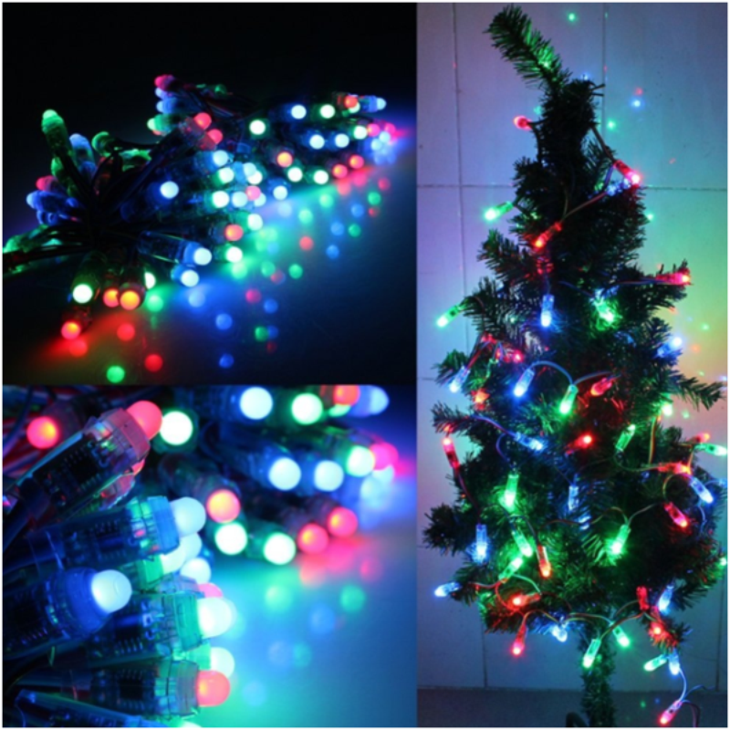 18awg 100 pcs/string DC12V Smart WS2811 Bullet led pixel ip68 kleurrijke draad met blote draad/JST/ 13.5mm/18.5mm/xconnect connectors