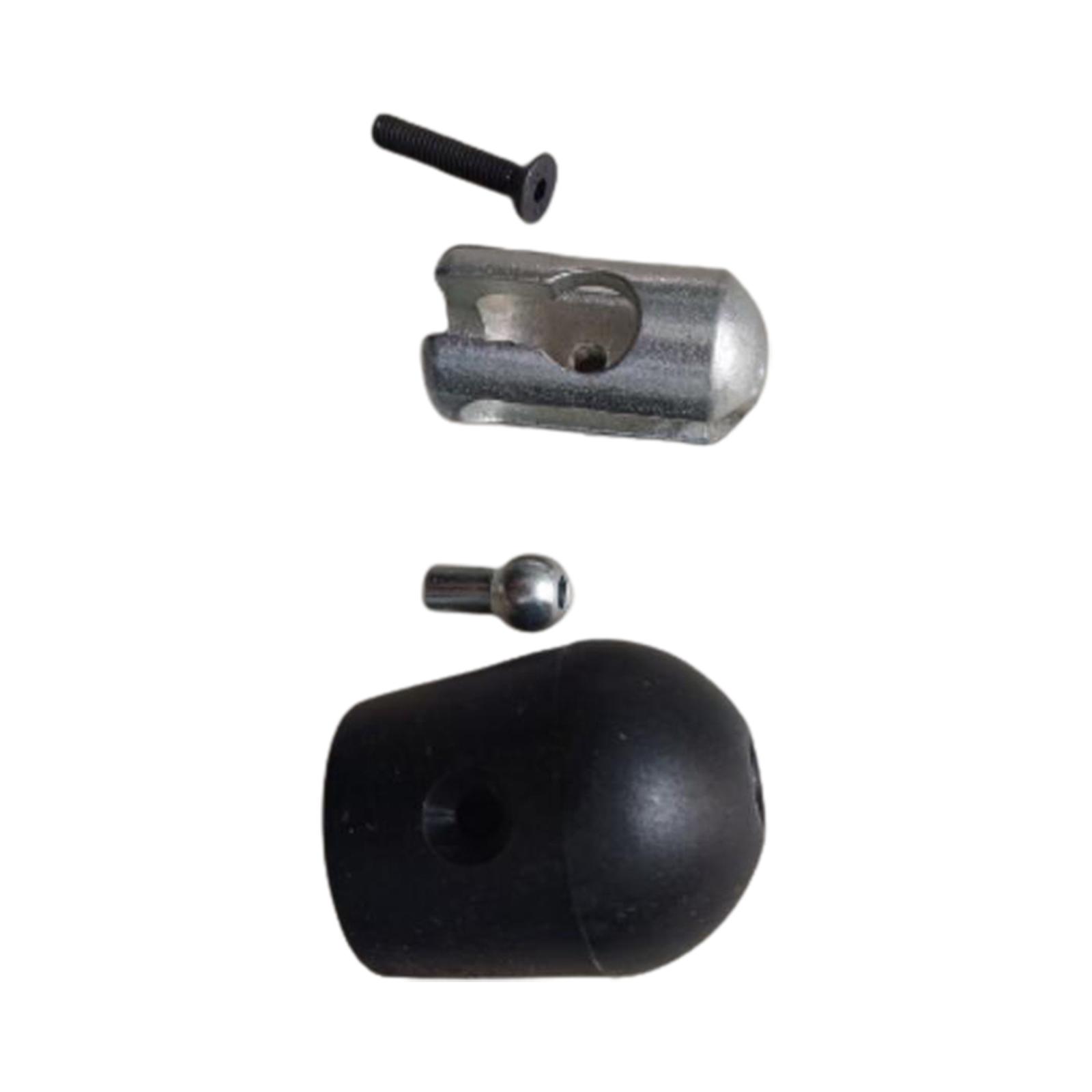 Kabelstopp för gymmaskin, bollstopp, fästsats för terminaler för 5/6mm: Svart