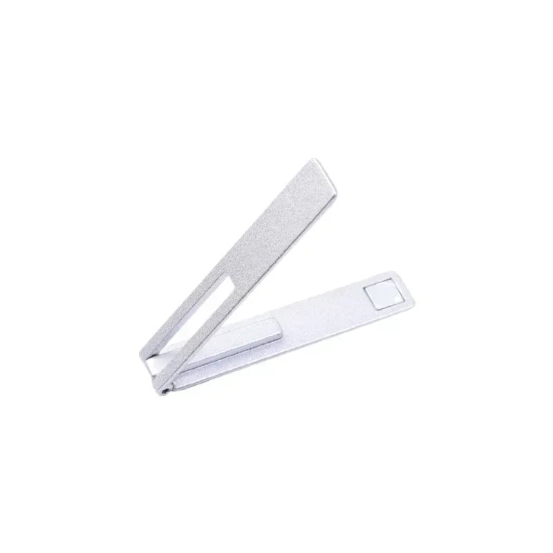 2PC Ultra-thin Magnetic Foldable Mobile Phone Holder Bracket Metal Alloy Desktop Phone Stands Universal Phone Support Kickstand: Yellow