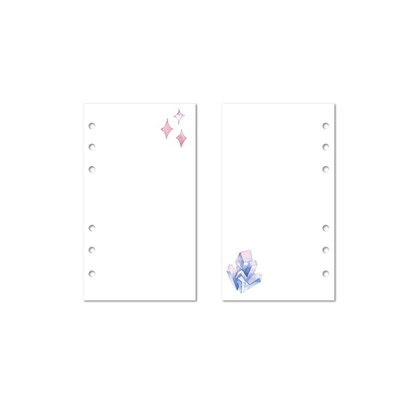 Lovedoki-papier de recharge pour agenda, planificateur coréen Dokibook, 6 trous, feuilles amples, en spirale, accessoires pour cahiers