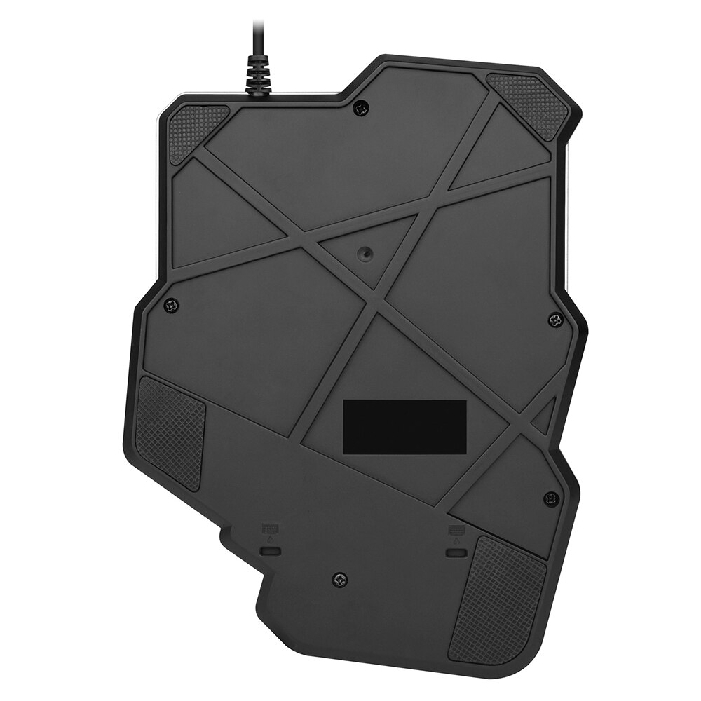Enkelthånds enhånds gaming tastatur 35 nøgler rgb baggrundsbelyst bærbar mini gaming tastatur mus sæt til pc  ps4 xbox gamer for win