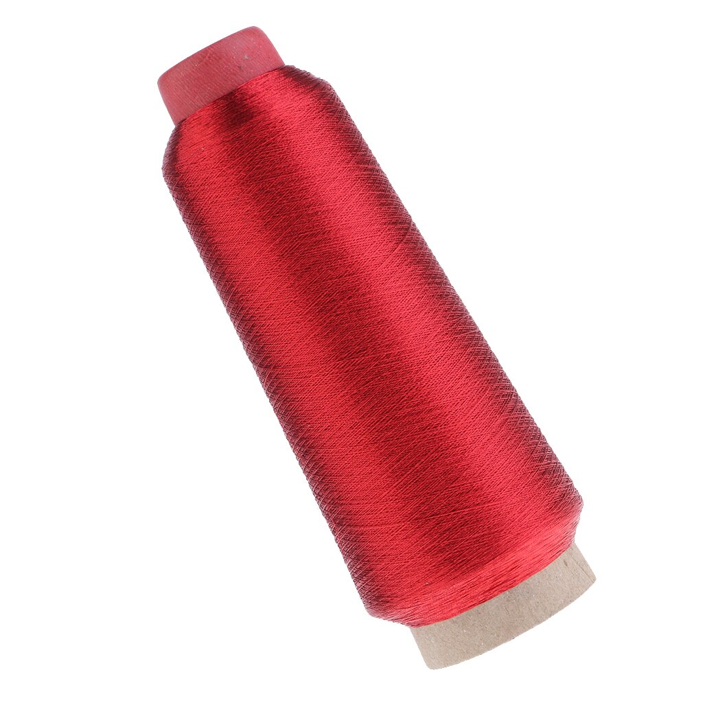 Hilo de bordar de punto de cruz para ordenador, tejido de hilo metálico para manualidades, suministros de punto de costura DIY, suministros de DIY para muñecas para ropa: Red