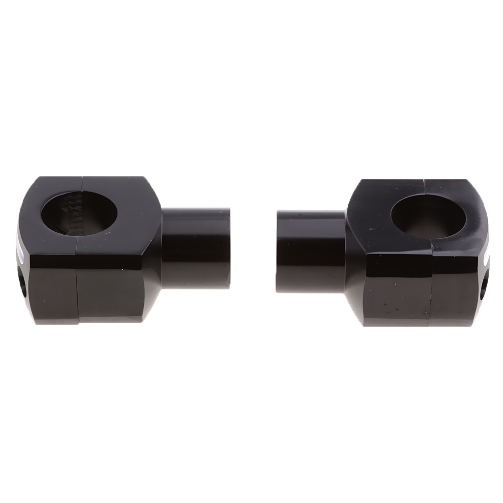 CNC Motorcycle 25mm 1'' Handlebar Risers Universal for Cruise Chopper Black