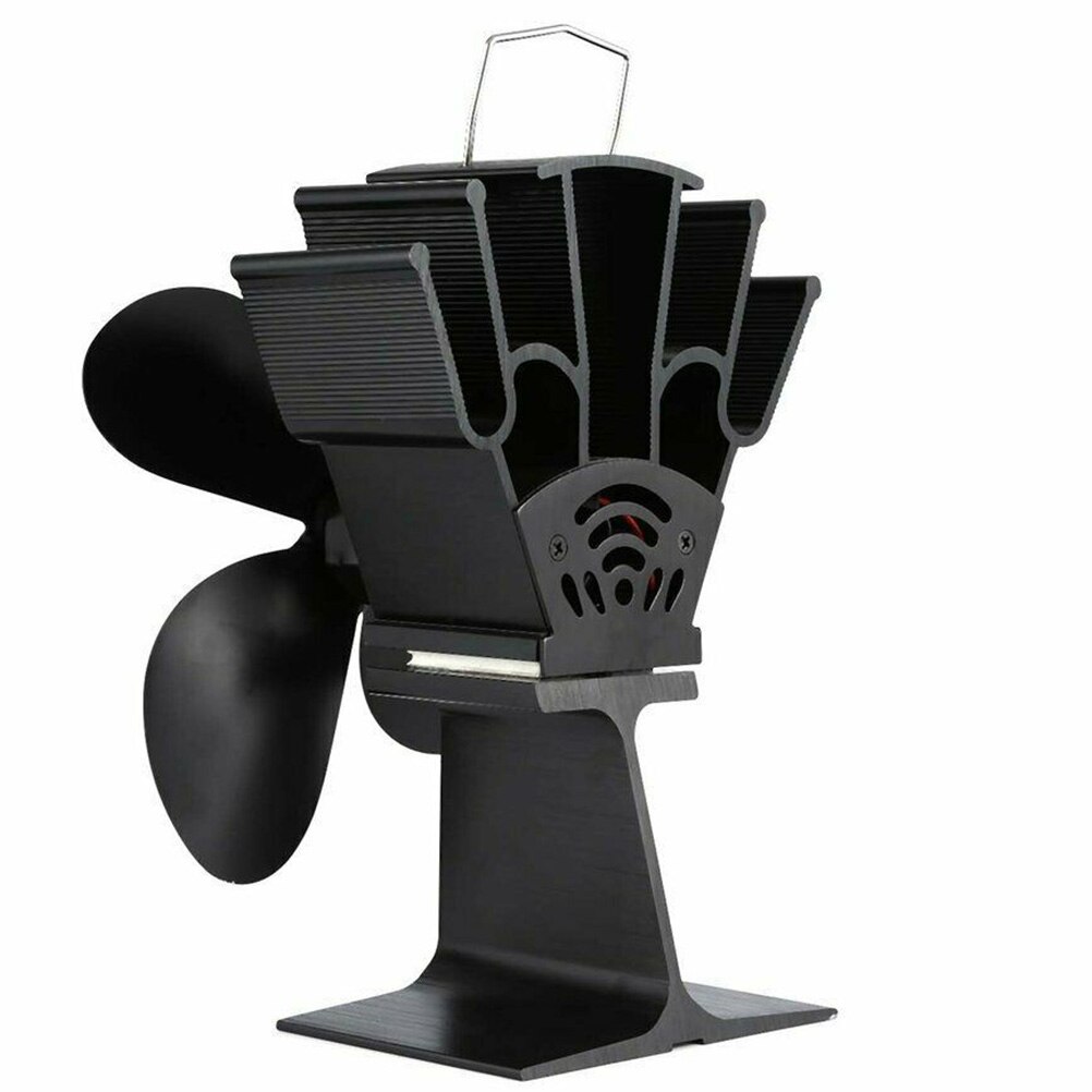 Termisk ventilator pejs ventilator 4 blade varmedrevet komfur ventilator miljøvenlig ventilator