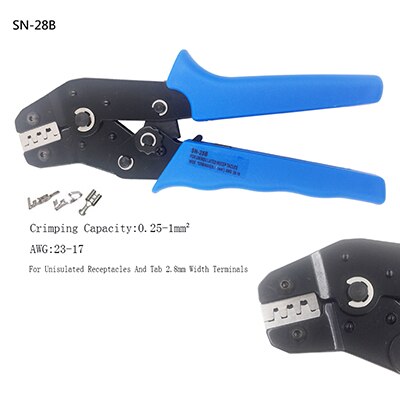 Draadkrimptang sn -48b/28b/01bm/02bm hoge precisie klem awg 0.08-0.5 mm 2/0.25-1 mm 2 xh2.54 ph2.0 multitool krimptang: Sn -28b