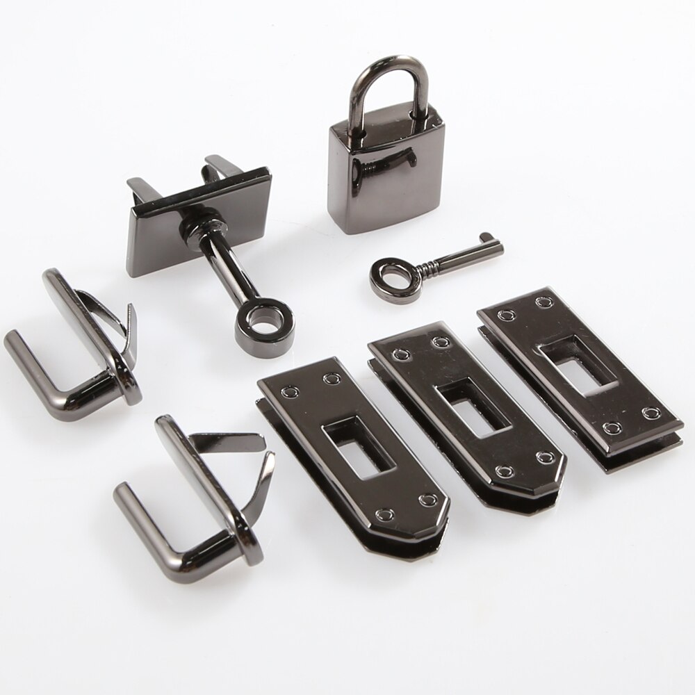 7 sztuk/zestaw metalowe zapięcie blokada Lockbutton dla kobiet torebka torba na ramię torebka akcesoria DIY
