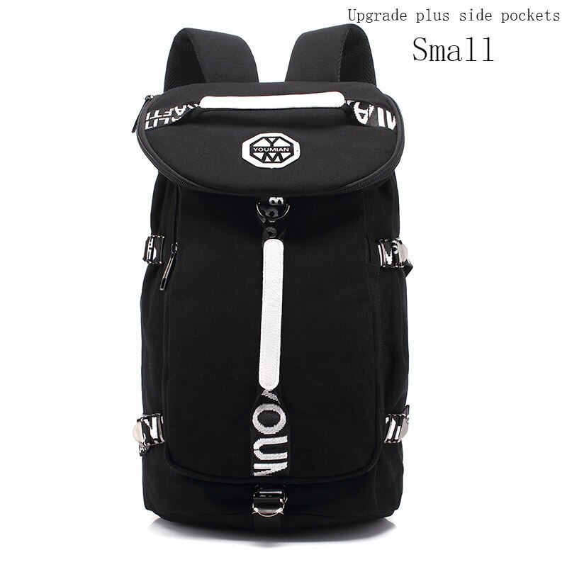 YOUMIAN Large-capacity travel backpack female shoulder bag sports fitness canvas bag light hiking travel luggage