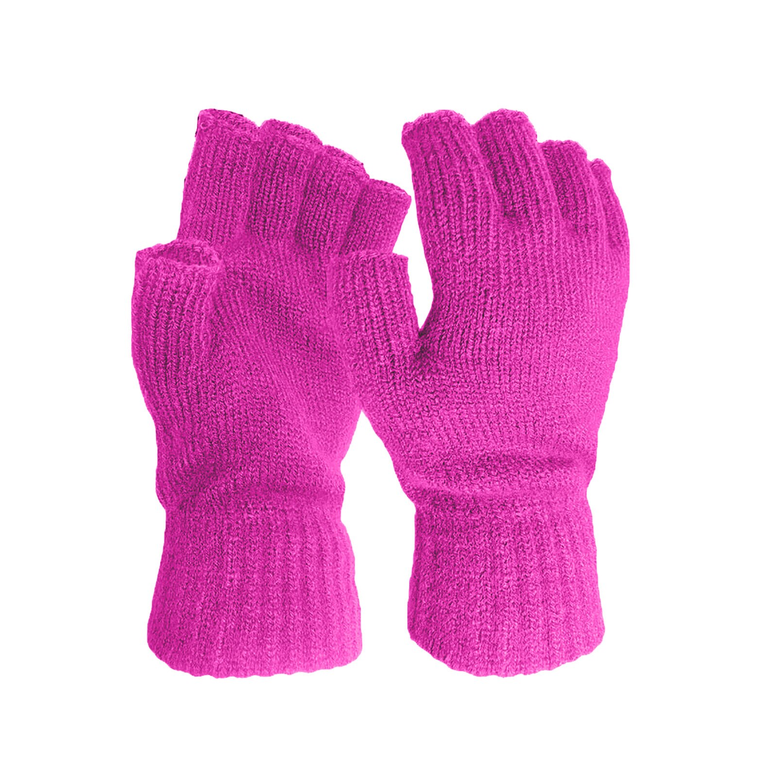 Winter Houden Warme Wollen Handschoenen Gebreide Flip Vingerloze Dunne Gebreide Handschoenen Voor Mannen Vrouwen Blootgesteld Vinger Wanten Touchscreen Handschoen: C