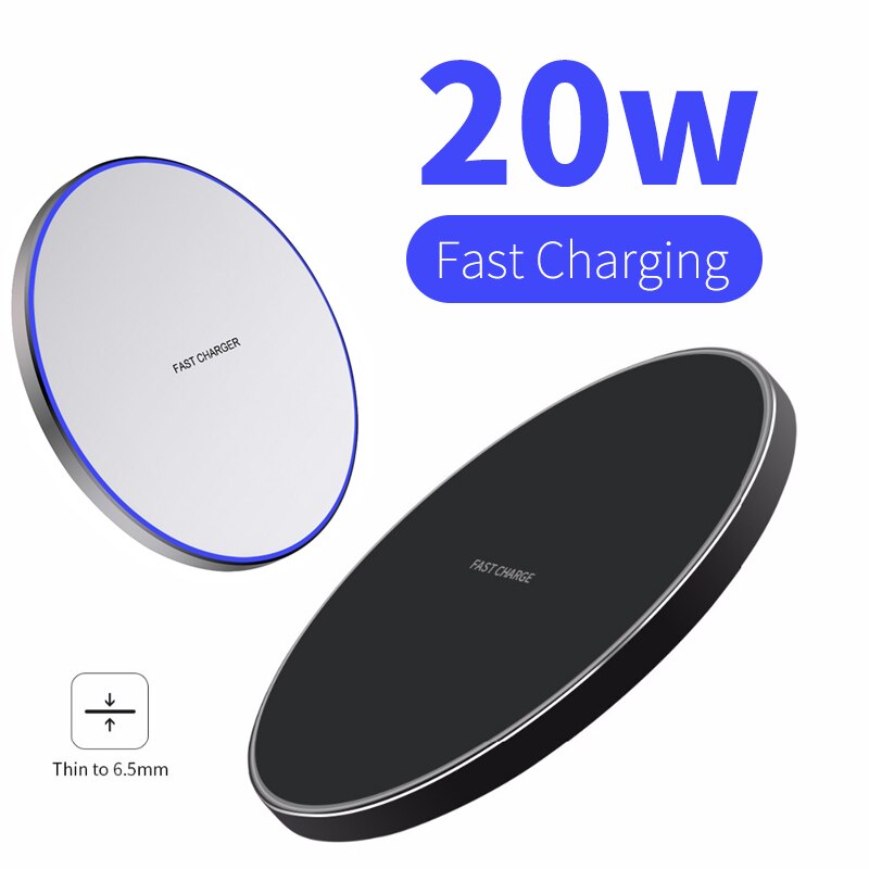 20W Fast QI Charger Wireless For IPhone 8 Plus X XR XS 11Pro Max Fast Wireless Charger Charging Pad For Samsung S12 Plus