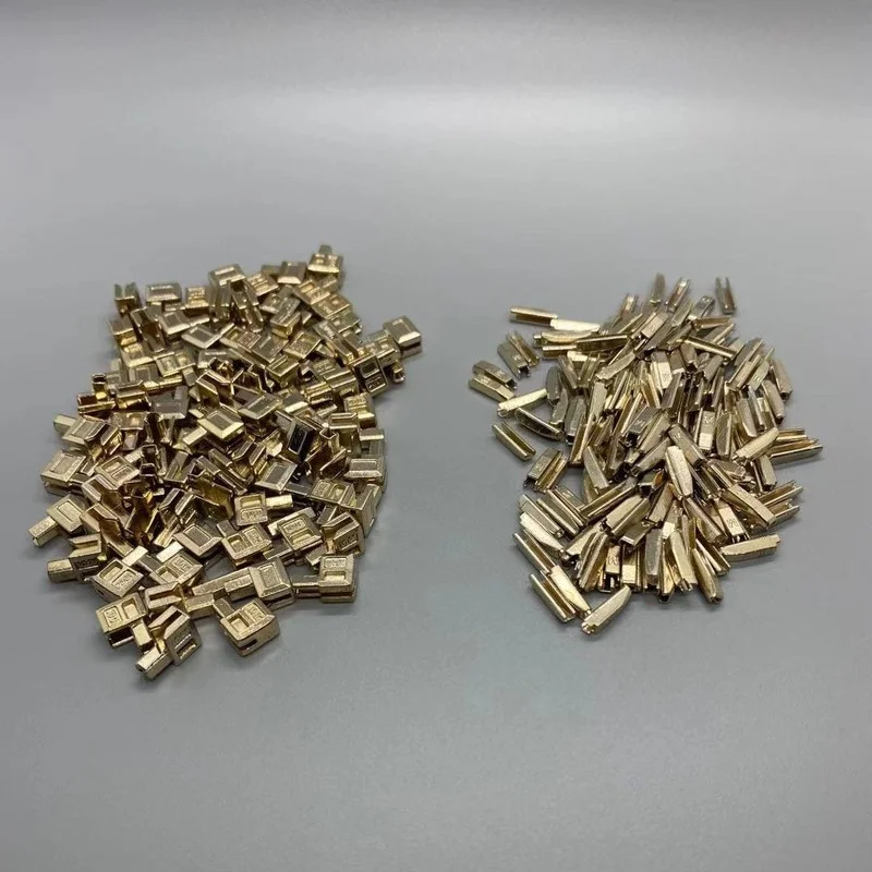Fermeture à glissière en métal, 10 ensembles, glissière de retenue, goupille d&#39;insertion, bouchon de fermeture à glissière inférieur pour réparation de fermeture à glissière en métal, couture à glissière