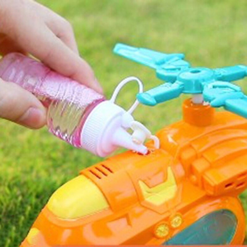 Elektrische Vliegtuig Bubble Machine Muziek Verlichting Speelgoed Automatische Bubble Maker Kids