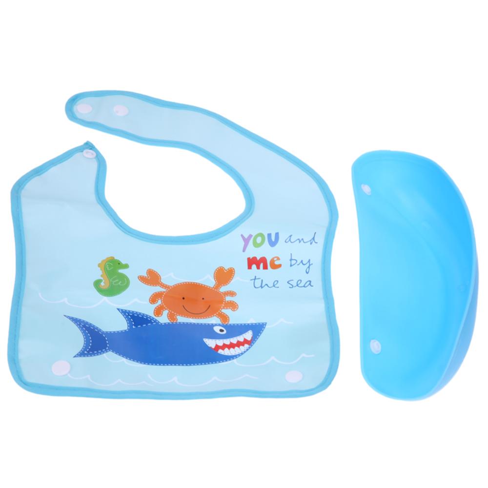 Abnehmbare Baby Lätzchen Nachahmung Silikon Wasserdichte Schürzen Baby Lätzchen Bandana Karikatur Fütterung Reis Lätzchen Baby Speichel Handtuch Baby Futter