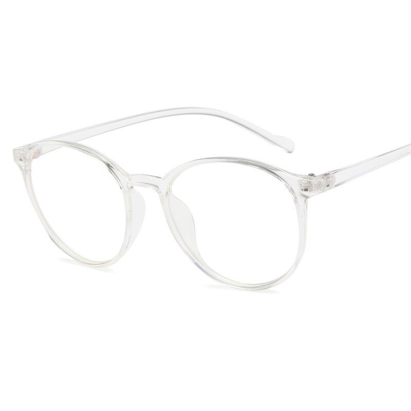 Gafas redondas de estilo Vintage para mujer, anteojos con marco óptico de espejo plano clásico para adulto, gafas de cuidado con visión Unisex: 04