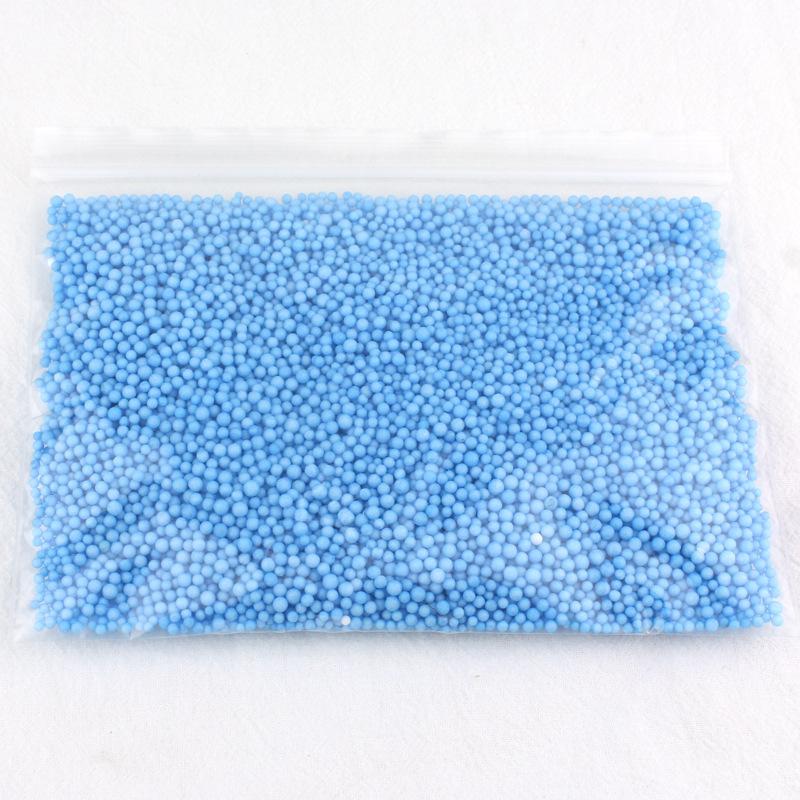 Liplasting diy håndværk leverer mini skum kugler styrofoam fyldning perler boligindretning bold legetøj!: Blå