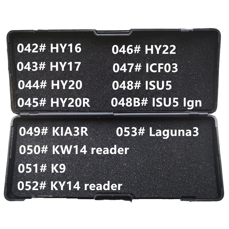 No black box no blade 021-029B# LiShi 2 in 1 HU46 HU56 HU58 HU64 HU66 HU83 HU87 HU92 HU100 HU100(10) reader Locksmith Tools