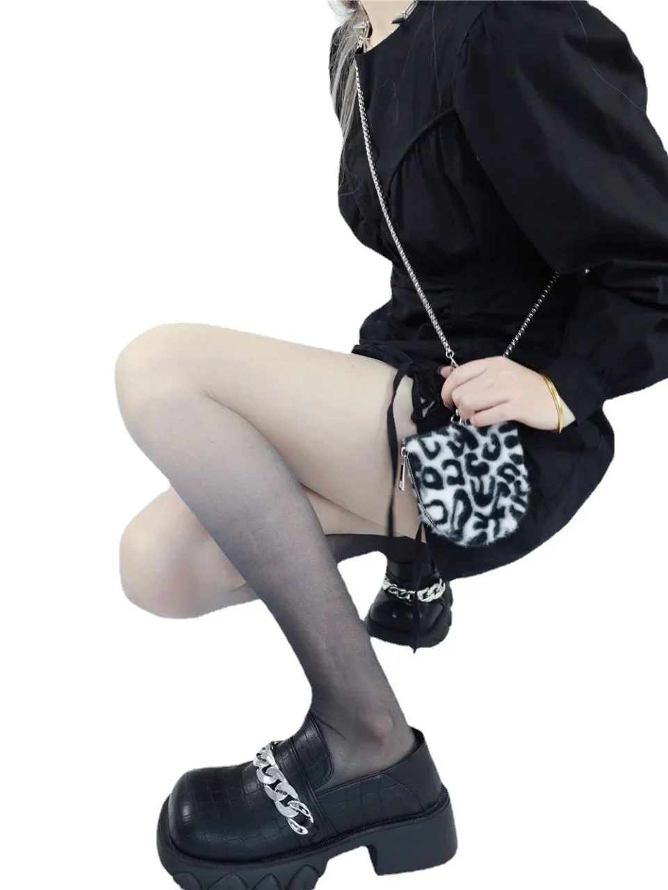 Strumpfhose mit farbverlauf, eng anliegend für mädchen, sommer, dünne kleidung, damenstrumpfhose in bonbonfarben, süße lolita-strümpfe, damen