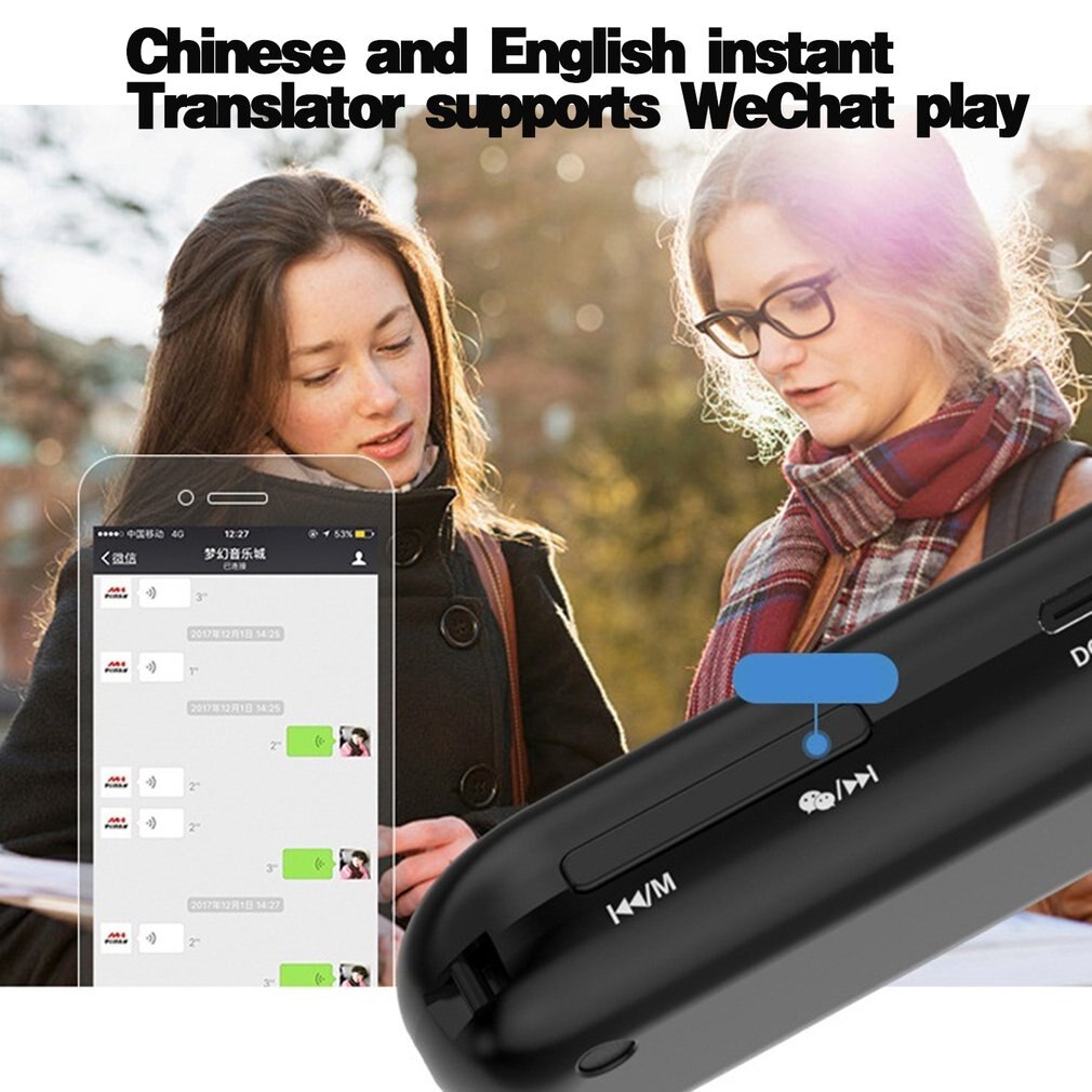 Wireless Wifi Smart Translator Chinese English Real Time Translation Mini Portable Translator Support WeChat Play