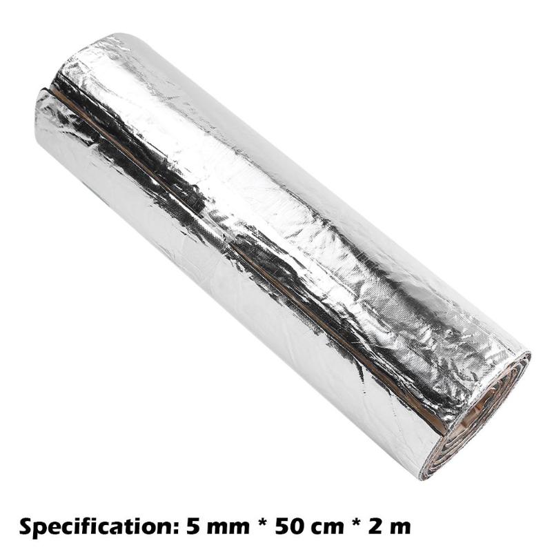 Lámina de espuma antiruido de 200x50cm para aislamiento acústico de coche, accesorios para automóvil de algodón: Blanco