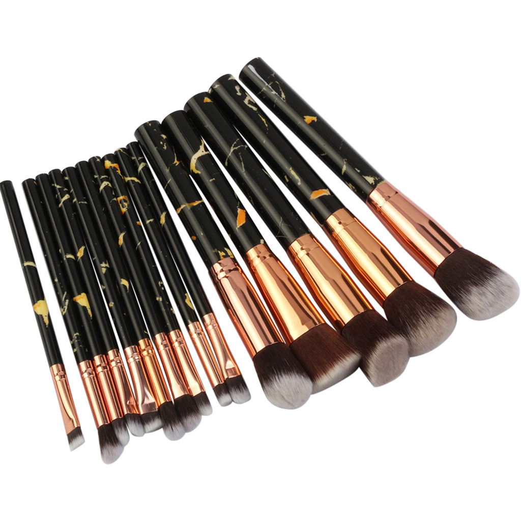 15 Stuks Make Up Borstels Multifunctionele Make-Up Kwasten Concealer Oogschaduw Foundation Make-Up Borstel Set Tool Pincel Maquiagem: Black
