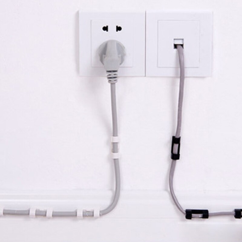 20 Pcs Wire Storage Clips Buckle Organizer Securing Cable Clamp Cable Data Line