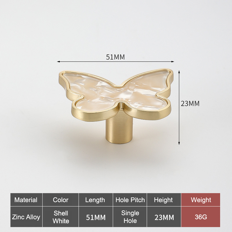 Manijas para cajones, muebles de armario, manijas de cocina para perilla de gabinete, puerta, cajón, muebles, manija en forma de mariposa: Rojo