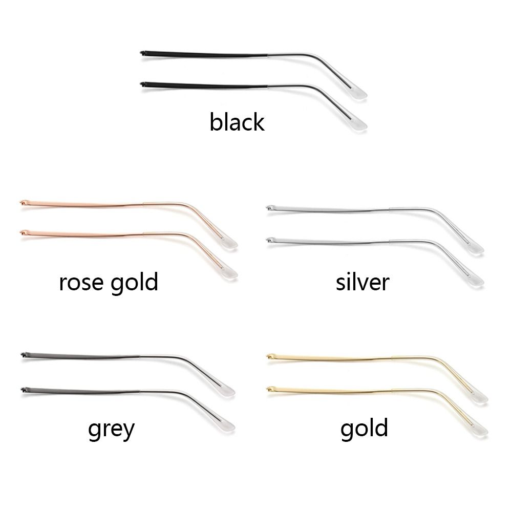 1 paar transparante voetbeschermers, brillen, vervangende pootjes, zonnebrillen, brillen, metalen pootjes, reparatieaccessoires voor brillen.