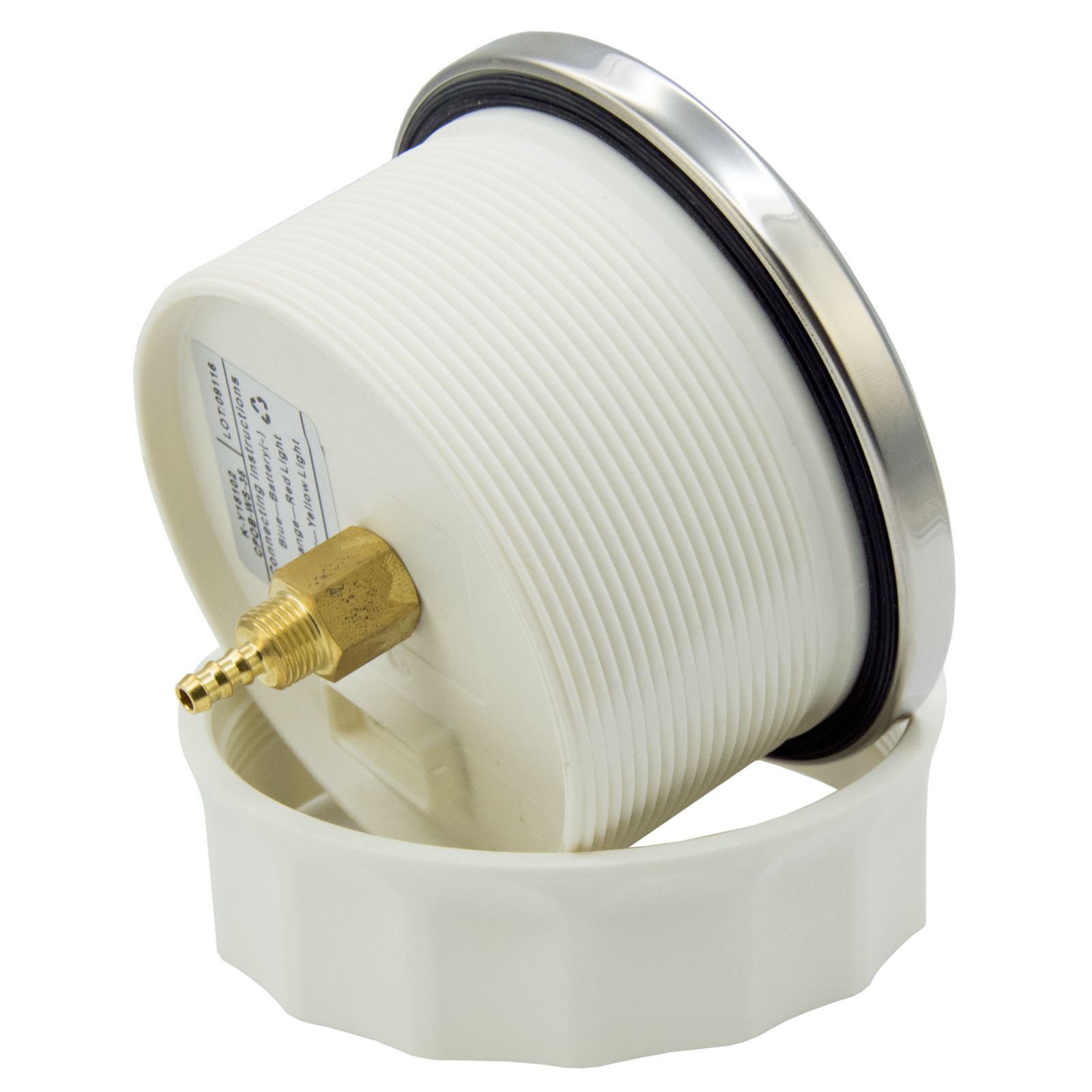 Kus Boot Snelheidsmeter Gauge Marine Snelheid Meter Wit Gezicht 12V/24V 0-35MPH 85Mm