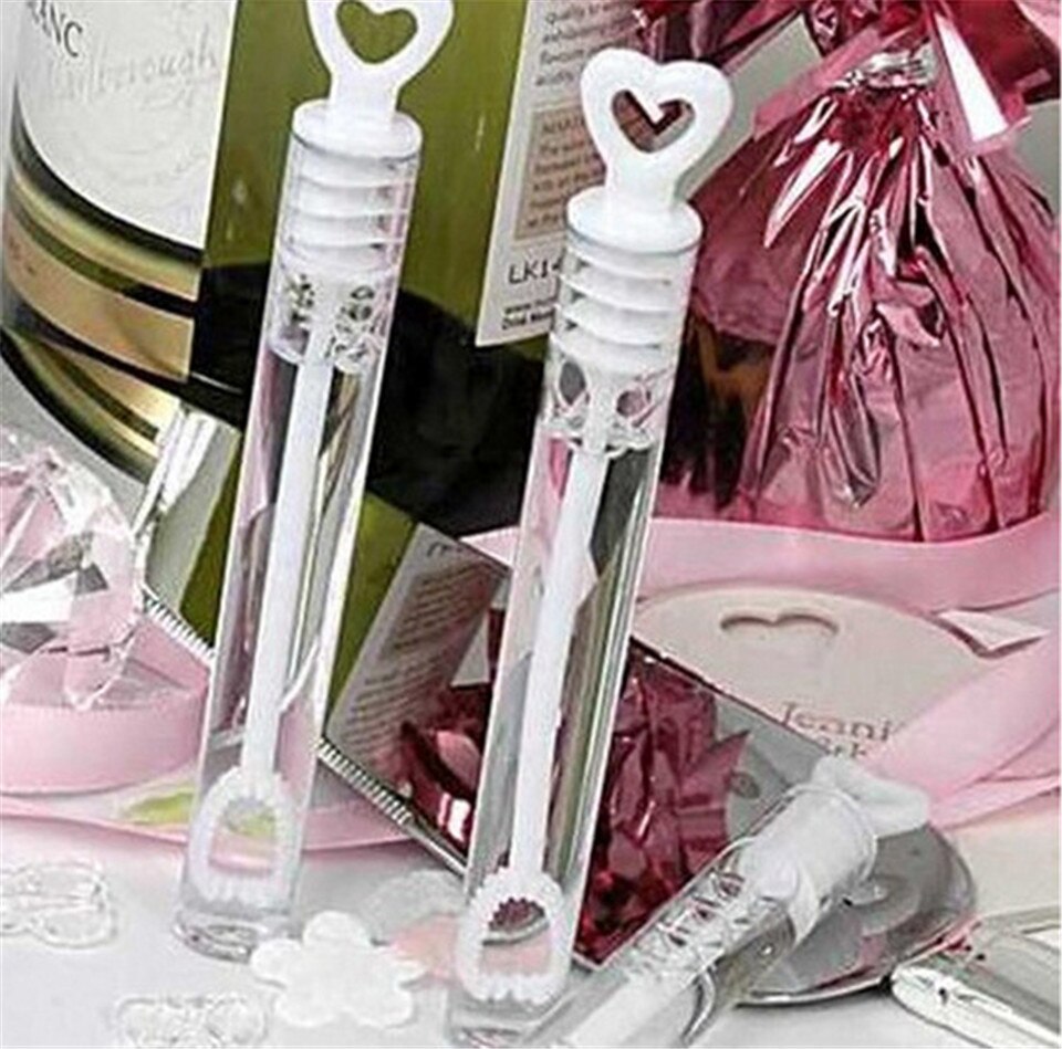 20/50/100 stk bryllupsfest boble vandflaske kærlighed hjerte sæbe vand boble sæbe flaske rør fødselsdag bryllup indretning