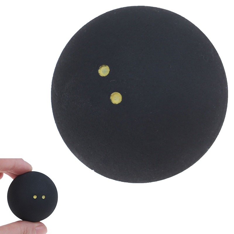 Squash Ball Two-Yellow Dots Low Speed Sports Rubber Balls Competition Squash