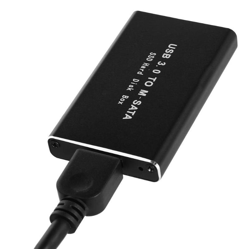 30*50mm mSATA To USB 3.0 SSD Enclosure External HD Hard Drive Disk Box Storage Case Adapter For KingSpec Kingdian mSATA SSD
