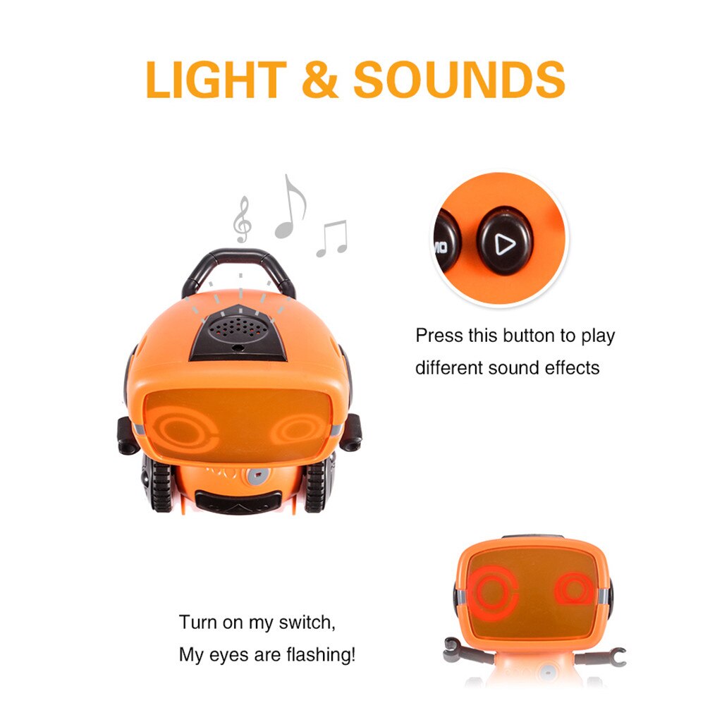 Mini Pocket Robot Voice Control Interactive Sing Dance Educational Kids Toy Automatic demonstration dance Mini RC Robot Toy