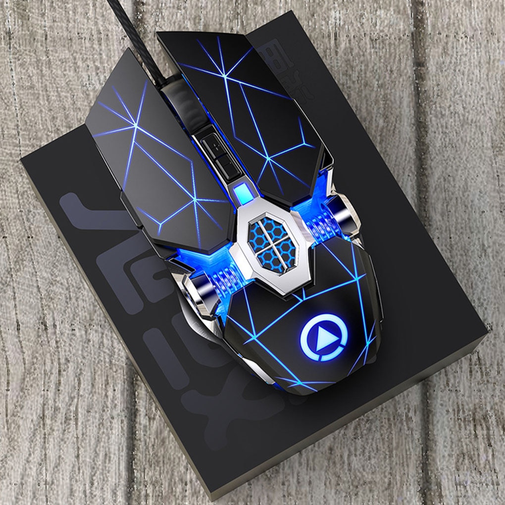 Wired Gaming Mouse Mechanical Sensitive Silent Mouse Backlit 3200DPI Adjust Computer Mice Laptop USB Cable Mouse