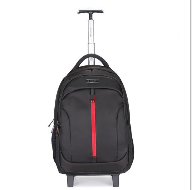 Wheeled backpack bag for men school trolley bags travel backpack with wheels Oxford women Travel Rolling Luggage trolley bags