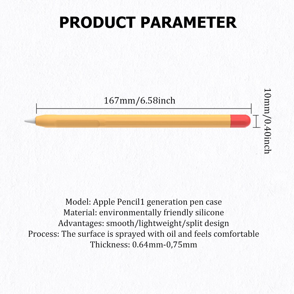 Silicone Sleeve Cap Tip Cover Holder Tablet Touch Pen Stylus Pouch Sleeve For Apple Pencil 1 Generation Case For iPad Pencil