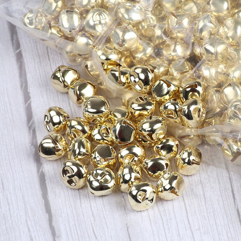 Kerst Gekleurde Golden Bells Diy Handgemaakte Armband Geweven Ornamenten Accessoires 10 Golden