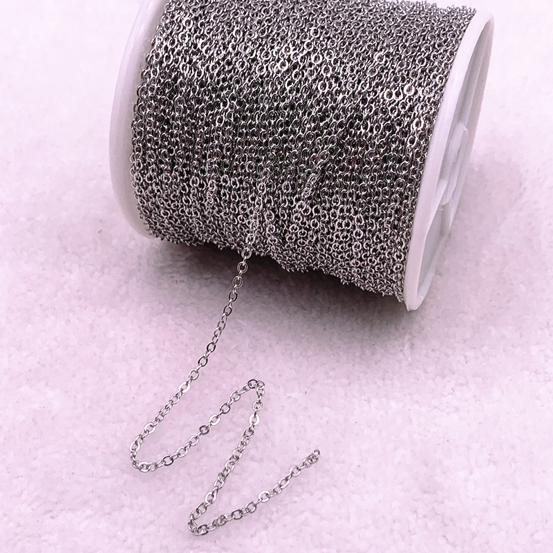 5yards Golded/silvered Plated Necklace Chain for Jewelry Making Findings DIY Necklace Chains Materials Handmade: 04