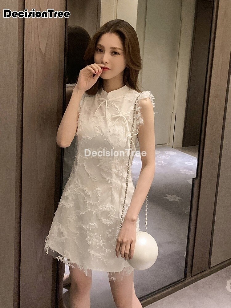 Chinese Dress chinese style bride party dress women lace qipao novelty cheongsam chinese wedding dress oriental dress