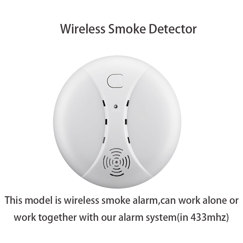 Tuya High Sensitivity Smoke Alarm Fire Protection Wifi Smoke Detector Smoke Combination Fire Alarm Home Security System Fire: C Wireless smoke