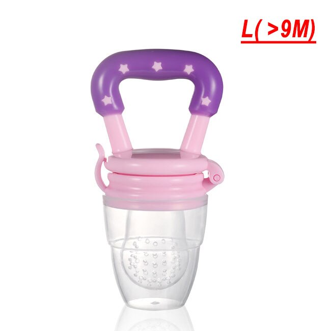 Siliconen Fopspeen Baby Tepel Fopspeen Peuter Kids Fopspeen Feeder Voor Vruchten Voedsel Nibbler Dummy Babyvoeding Fopspeen: Pink L