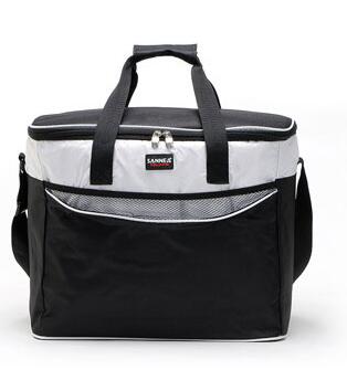 Sac à Lunch isotherme 34l, sac à main isotherme imprimé pour pique-nique: Black
