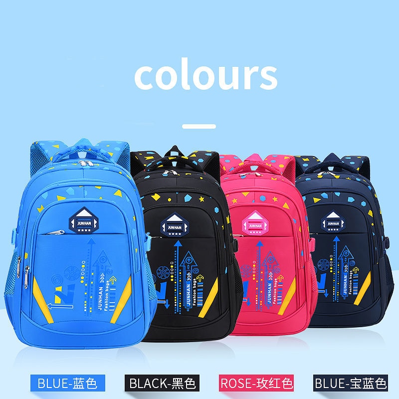 Kids School Bags Backpack Boys Primary School Orthopedic Girs Bookbags Large Capacity Waterproof Nylon Children Schoolbag