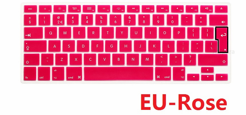 Pokrowiec na klawiaturę TPU do Macbook Pro 13 15 2015 Retina A1502 A1398 US EU English For Macbook Retina 13 15 Keyboard Protector: Czerwony