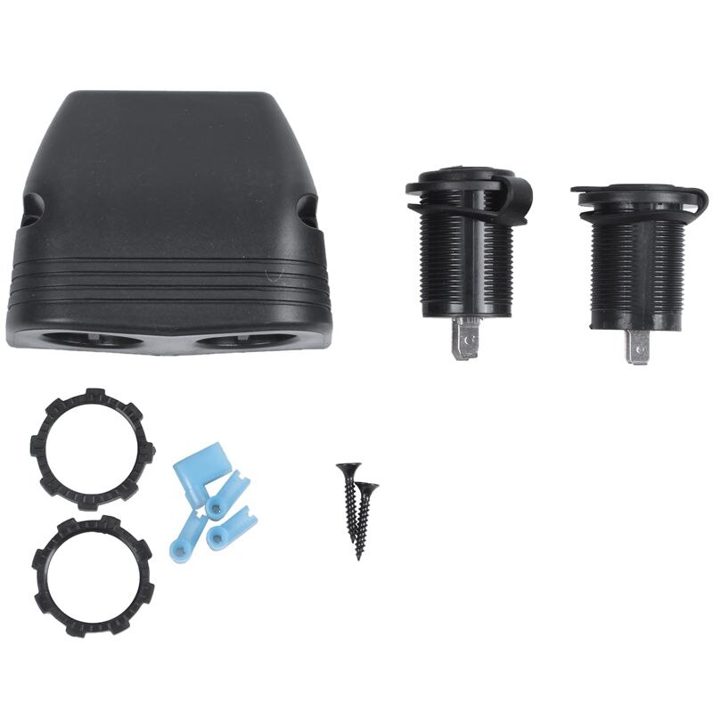 MARINCO 69-12 V COMBO Ingresso Accendisigari 12V + Doppia USB – Con Coperchio Antipolvere, Fino A 20 Amp