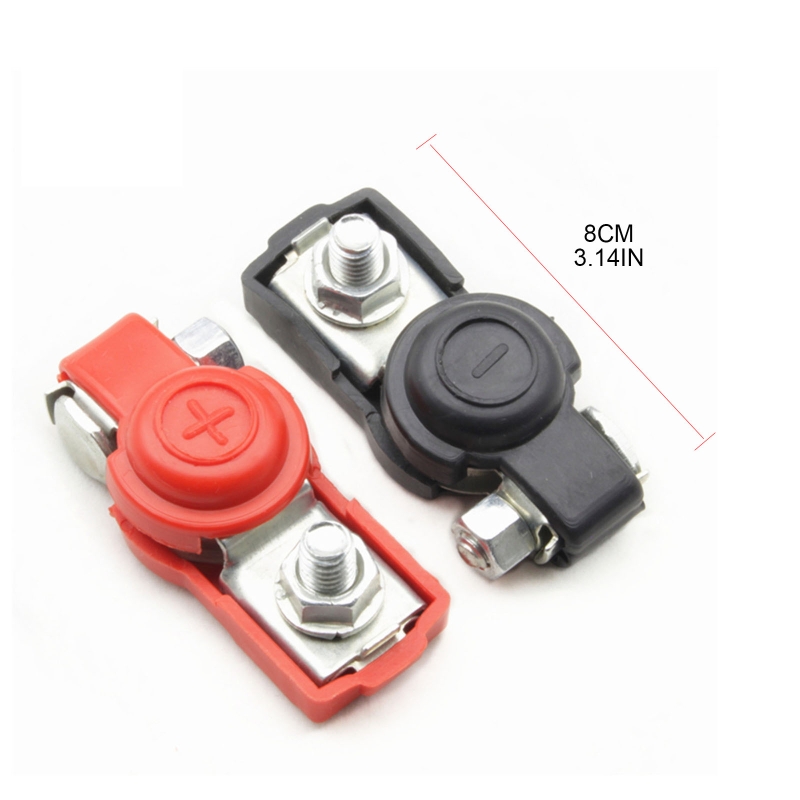 2 szt. Łatwa instalacja akumulator samochodowy zaciski ocynkowana zacisk mocujący ciężki obowiązek złącza terminali